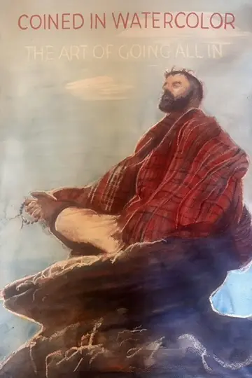 The nearly finished Coined in Watercolor poster