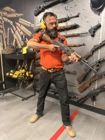 At a shooting academy in Kraków