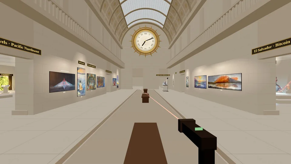 The Musée d'Orsay version of the gallery, under the great clock