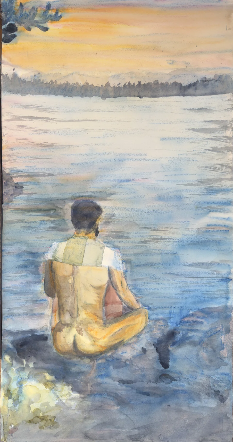 Self Portrait, Meditation at Denny Blaine — 2020, by TJ Murphy