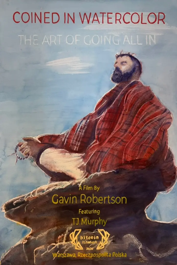 Coined in Watercolor Film Poster — Watercolor pastels, 2026, by TJ Murphy