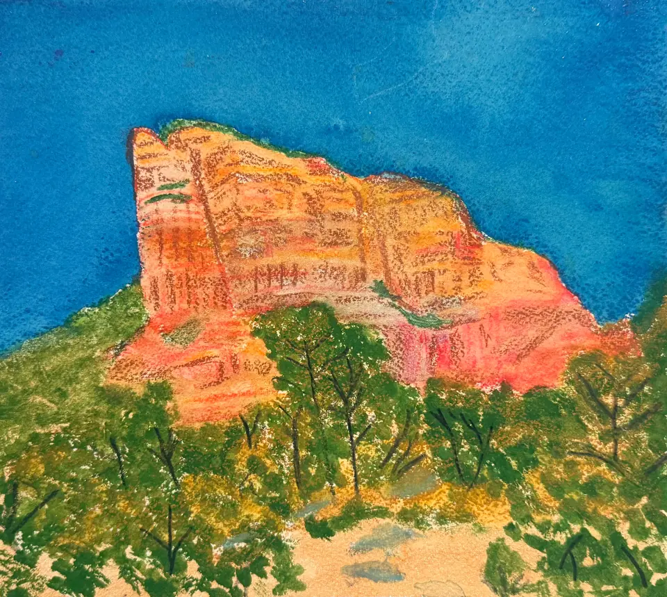 Spiritual Sedona Mountains 5 by Paul Murphy