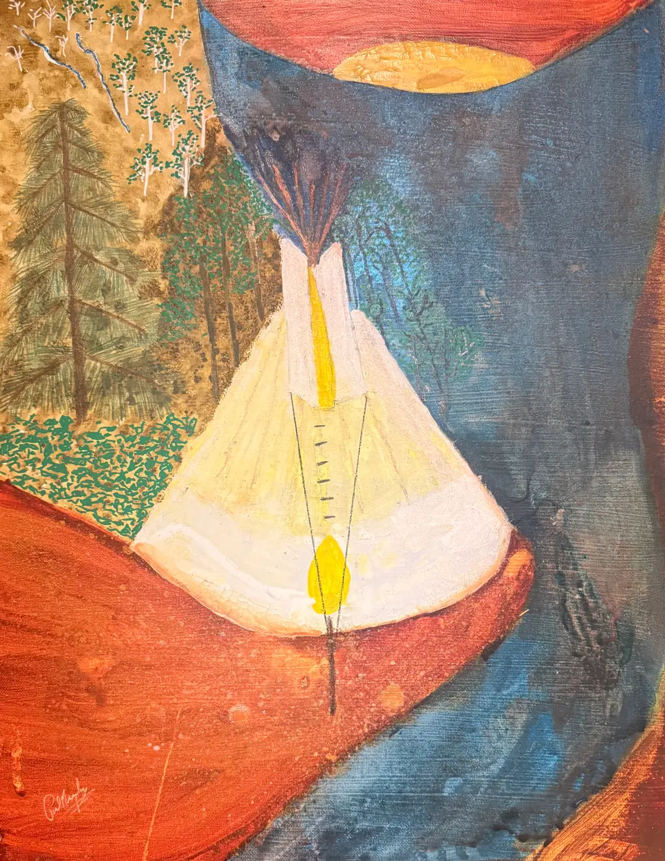My Tipi, on Grand Traverse Bay by Paul Murphy