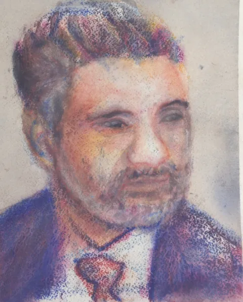 TJ Rodrigo Gomez 334, a painting by TJ Murphy