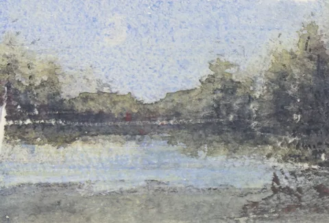 TJ Mountain Lake 145, a painting by TJ Murphy