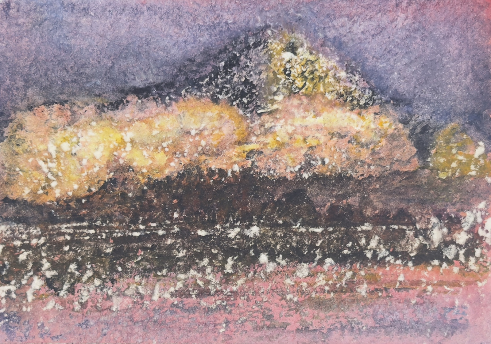TJ Golden Hillside 141, a painting by TJ Murphy
