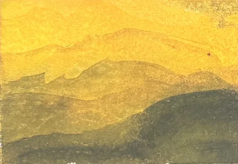 TJ Golden Mountain Layers 153, a painting by TJ Murphy