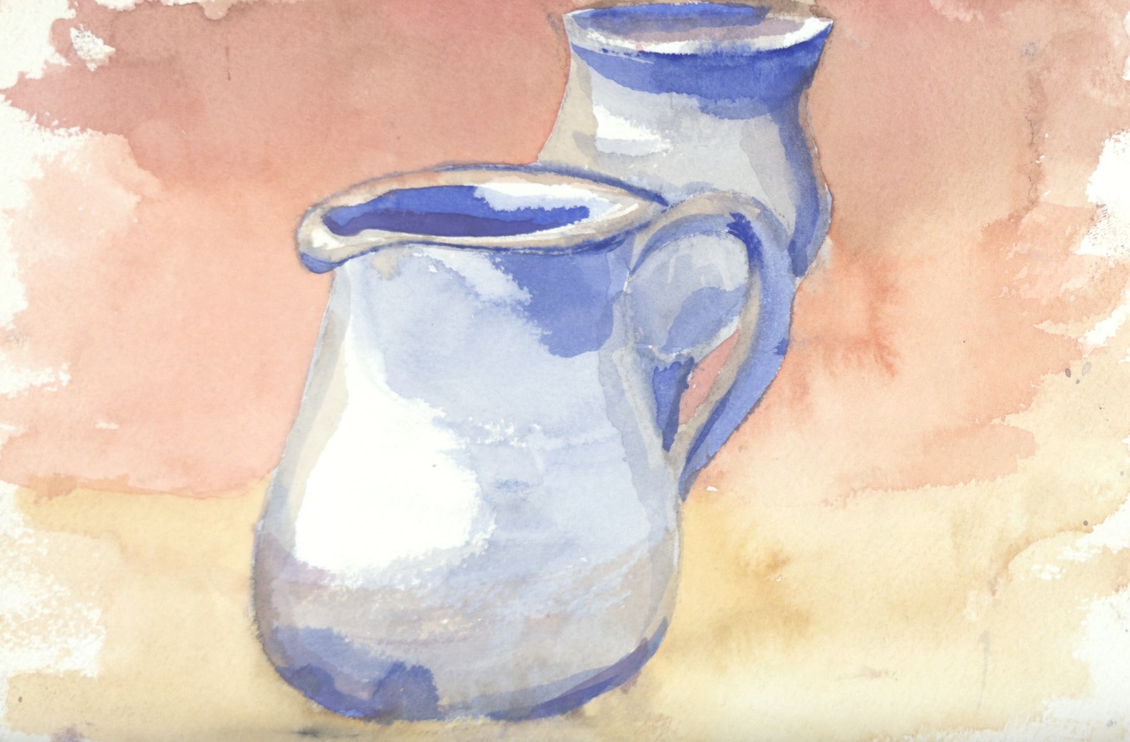 TJ Two Pitchers 188, a painting by TJ Murphy