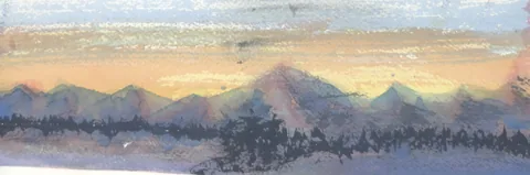 TJ Ridge Strip Study F, a painting by TJ Murphy
