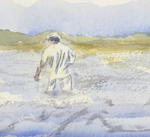 TJ Wading Figure 181, a painting by TJ Murphy