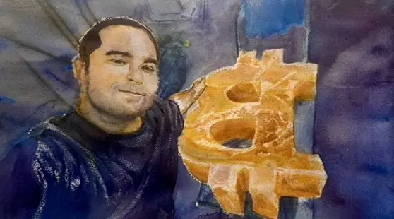 Brekkie @BVBTC with polished Bitcoin B by TJ Murphy
