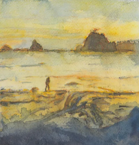 Strawberry Point Backpacking Trip #10, a painting by TJ Murphy