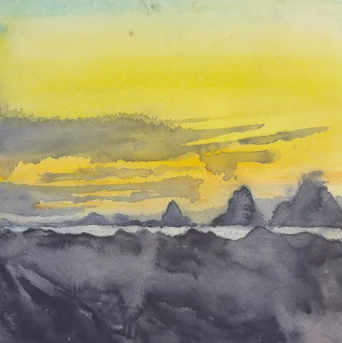 Strawberry Point Backpacking Trip #3, a painting by TJ Murphy