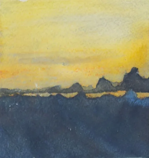 Strawberry Point Backpacking Trip #4, a painting by TJ Murphy