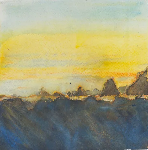 Strawberry Point Backpacking Trip #8, a painting by TJ Murphy