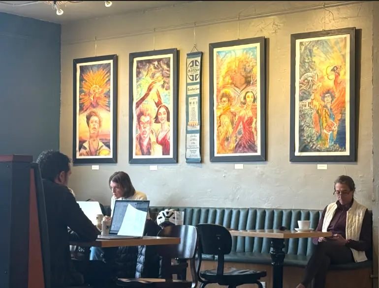 Victrola Coffee Shop, Seattle, Washington exhibition