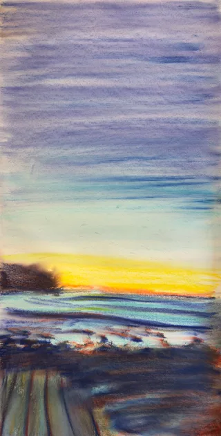 Sunrise from Punta El Zonte Hostel by TJ Murphy