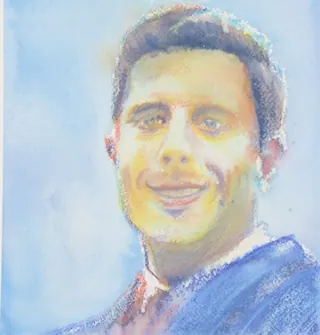 TJ Saifedean Ammous 355, a painting by TJ Murphy