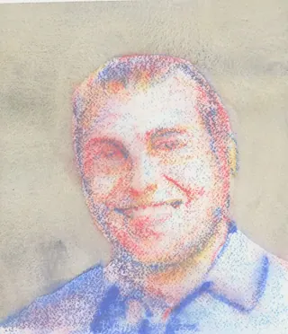 TJ Andreas Antonopoulos 327, a painting by TJ Murphy