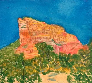 Spiritual Sedona Mountains 5 by Paul Murphy