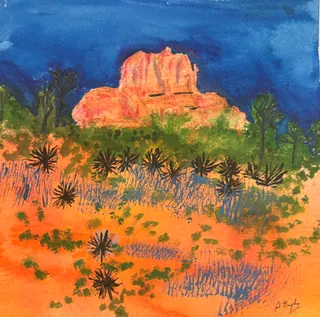 Spiritual Sedona Mountains 11 by Paul Murphy
