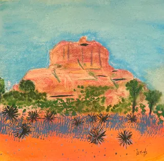 Spiritual Sedona Mountains 12 by Paul Murphy