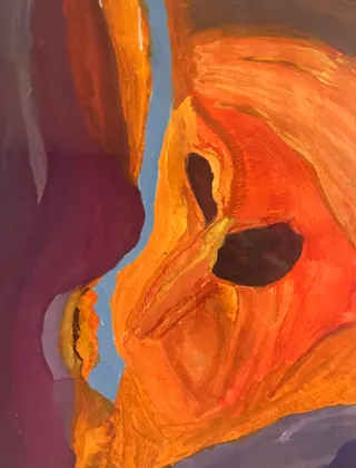 Slot Canyon Face by Paul Murphy
